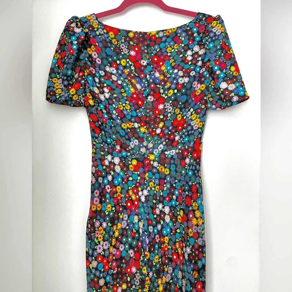 Staud Lea Maxi Dress in Rainbow Flower Market - Picture 10 of 12